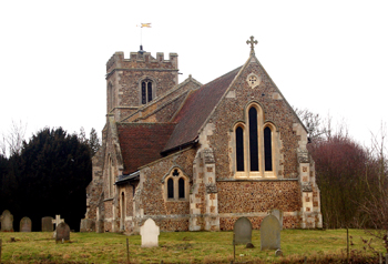 The church from the south-east February 2010